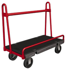 Rubbermaid - 2,000 Lb Capacity Structural Foam/Steel Panel Truck - Structural Foam Deck, 24" OAW, Polyolefin Casters - Americas Industrial Supply