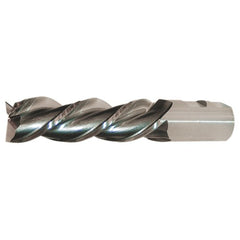 ‎1″ × 1″ × 4″ × 6-1/2″ LHS / LHC HSS-E (PM) Powder Metal High Helix Finishing End Mill-3F SE CC LH - Bright - Exact Industrial Supply