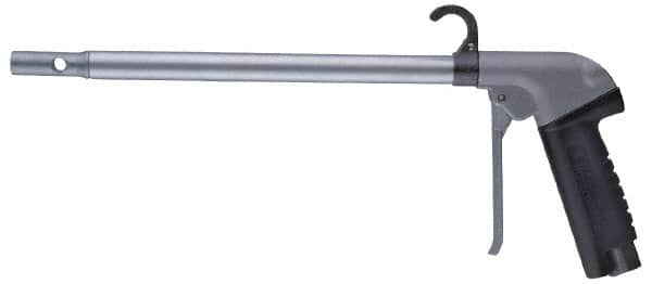 Guardair - 120 Max psi Maximum Power Venturi Nozzle Pistol Grip Blow Gun - 3/8 NPT, 18" Tube Length, Aluminum - Americas Industrial Supply