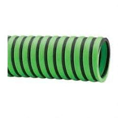 Continental ContiTech - -20 to 180°F, 2 Inch Inside x 2.4 Inch Outside Diameter, Thermoplastic Liquid Suction and Discharge Hose - Green and Black, 100 Ft. Long, 29 Vacuum Rating, 50 psi Working and 150 psi Brust Pressure - Americas Industrial Supply