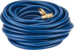 Continental ContiTech - 1/4" ID x 1/2" OD 50' Long Multipurpose Air Hose - MNPT x MNPT Ends, 300 Working psi, -10 to 158°F, 1/4" Fitting, Blue - Americas Industrial Supply