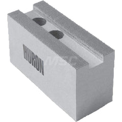 Huron Machine Products - Soft Lathe Chuck Jaws; Jaw Type: Square ; Material: 1018 Steel ; Jaw Interface Type: 1.5mm x 60? Serrated ; Maximum Compatible Chuck Diameter (Inch): 6 ; Minimum Compatible Chuck Diameter (Inch): 1 ; Overall Height (Inch): 1-1/2 - Exact Industrial Supply