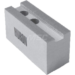 Huron Machine Products - Soft Lathe Chuck Jaws; Jaw Type: Square ; Material: 6160 Aluminum ; Jaw Interface Type: 1.5mm x 60? Serrated ; Maximum Compatible Chuck Diameter (Inch): 6 ; Minimum Compatible Chuck Diameter (Inch): 1 ; Overall Height (Inch): 1-1 - Exact Industrial Supply