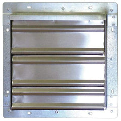 Marley - 12" Square, Aluminum Fan Shutter - 15" Overall Height x 15" Overall Width - Americas Industrial Supply