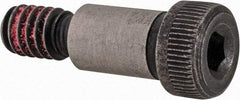 Value Collection - 5/16" Shoulder Diam x 1/2" Shoulder Length, 1/4-20 UNC, Hex Socket Shoulder Screw - 4140 Alloy Steel with Nylon Locking Patch, 7/32" Head Height x 7/16" Head Diam - Americas Industrial Supply