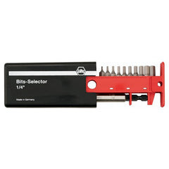 Hex Inch Bit Selector Set 1/16″-1/4″, Magnetic 1/4″ Bit Holder in Plastic Storage Box - Americas Industrial Supply