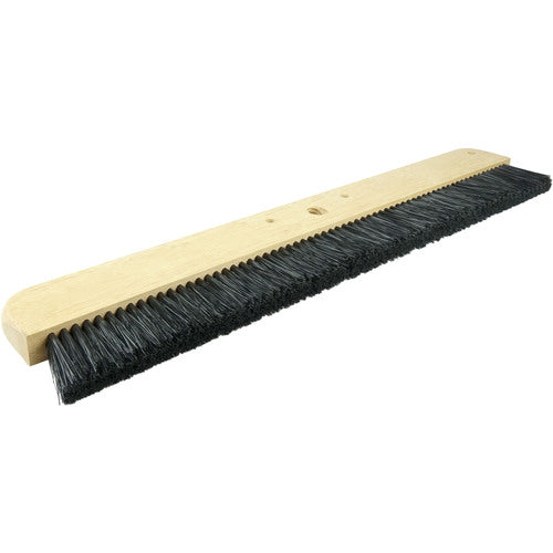 24″ Cement Finishing Brush, Wood Block, Black Polypropylene Fill, 2-1/4″ Trim - Americas Industrial Supply