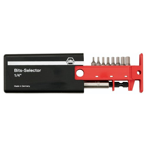 Hex Metric Bit Selector Set 1.5-8.0 mm, Magnetic 1/4″ Bit Holder in Plastic Storage Box - Americas Industrial Supply