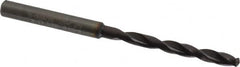 Guhring - 4.5mm, 140° Point, Spiral Flute, Solid Carbide Taper Length Drill Bit - FIREX Finish, 45mm Flute Length, 85mm OAL, Series 5512 - Americas Industrial Supply