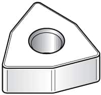 Kennametal - WNGA433 T0420 Grade KY4400 Ceramic Turning Insert - TiN Finish, 80° Trigon, 1/2" Inscr Circle, 3/16" Thick, 3/64" Corner Radius - Americas Industrial Supply