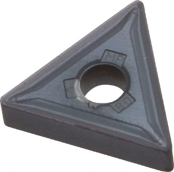Kennametal - TNMG432 MP Grade KC5010 Carbide Turning Insert - TiAlN Finish, 60° Triangle, 1/2" Inscr Circle, 3/16" Thick, 1/32" Corner Radius - Americas Industrial Supply