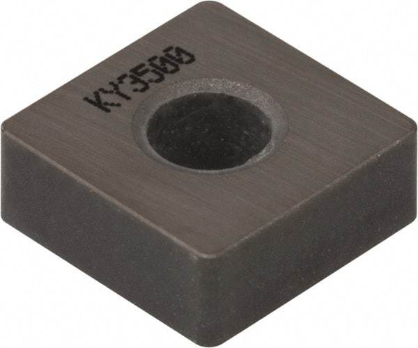Kennametal - SNMA432 T0820 Grade KY3500 Ceramic Turning Insert - Uncoated, 90° Square, 1/2" Inscr Circle, 3/16" Thick, 1/32" Corner Radius - Americas Industrial Supply