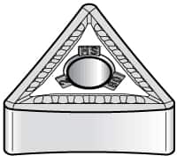 Kennametal - TNMG544 MS Grade K313 Carbide Turning Insert - Uncoated, 60° Triangle, 5/8" Inscr Circle, 1/4" Thick, 1/16" Corner Radius - Americas Industrial Supply