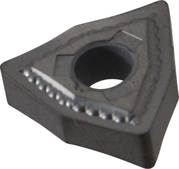 Kennametal - WNMG432 MS Grade K313 Carbide Turning Insert - Uncoated, 80° Trigon, 1/2" Inscr Circle, 3/16" Thick, 1/32" Corner Radius - Americas Industrial Supply