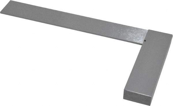 SPI - 6" Blade Length, 4" Base Length Spring Steel Square - 0.0007" (Parallel) & 0.0014" (Square) Accuracy - Americas Industrial Supply