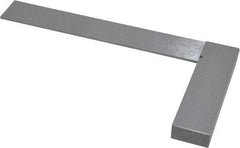SPI - 6" Blade Length, 4" Base Length Spring Steel Square - 0.0007" (Parallel) & 0.0014" (Square) Accuracy - Americas Industrial Supply