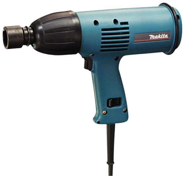 Makita - 1/2" Drive, 150 Ft/Lb Torque, Pistol Grip Handle, 2,200 RPM, Impact Wrench - 3.3 Amps, 120 Volts - Americas Industrial Supply