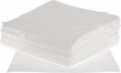 Brady SPC Sorbents - 20.5 Gal Capacity per Package, Oil Only Pad - 17" Long x 15" Wide, White, Polyester/Cotton - Americas Industrial Supply