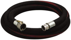 Alliance Hose & Rubber - 1" ID x 1-1/2" OD x 50' OAL, Cam & Groove Petroleum Transfer Hose - 150 Max Working psi, -35 to 200°F, 2" Bend Radius, 1" Fitting, Black - Americas Industrial Supply