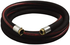 Alliance Hose & Rubber - 3" ID x 3.57" OD x 25' OAL, Male x Female Petroleum Transfer Hose - 150 Max Working psi, -35 to 200°F, 7" Bend Radius, 3" Fitting, Black - Americas Industrial Supply