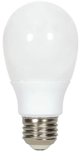 Value Collection - 9 Watt Fluorescent Residential/Office Medium Screw Lamp - 2,700°K Color Temp, 450 Lumens, A19, 6,000 hr Avg Life - Americas Industrial Supply