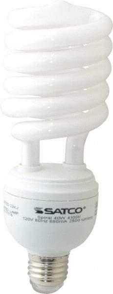 Value Collection - 40 Watt Fluorescent Residential/Office Medium Screw Lamp - 4,100°K Color Temp, 2,600 Lumens, T4, 10,000 hr Avg Life - Americas Industrial Supply