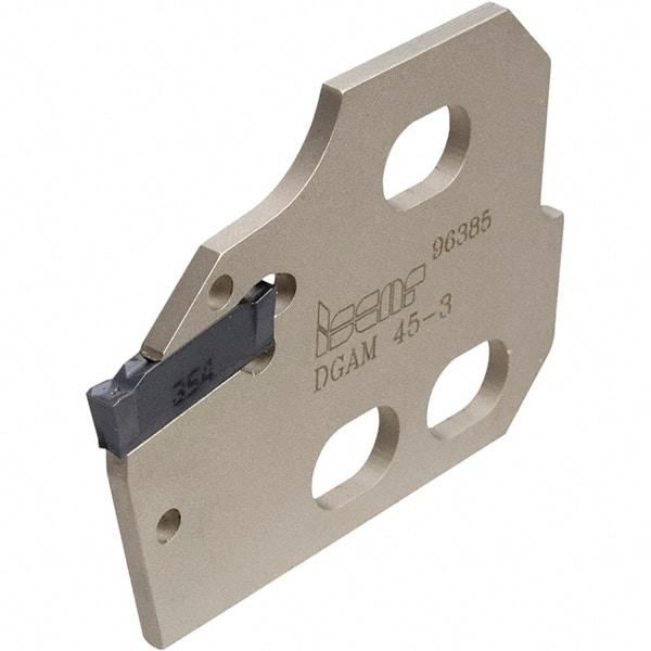 Iscar - Neutral Cut, 1/8" Insert Width, Cutoff & Grooving Support Blade for Indexables - 0.094" Head Projection - Americas Industrial Supply