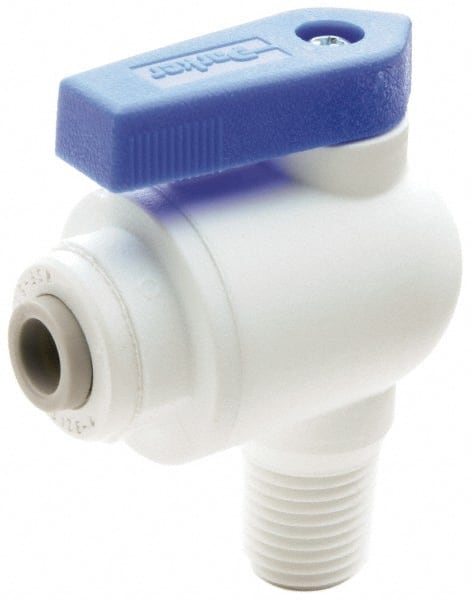 Parker - Polypropylene Valve Male Elbow Ball Valve - Exact Industrial Supply