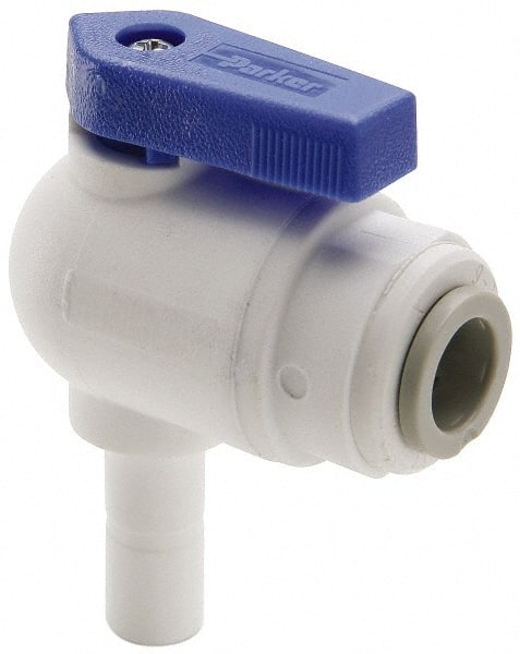 Parker - Polypropylene Valve Tube Elbow Union Ball Valve - Exact Industrial Supply