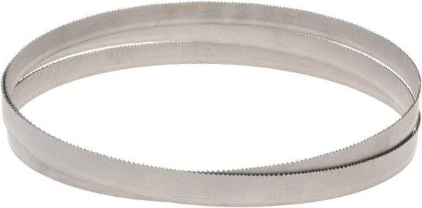 M.K. MORSE - 10 to 14 TPI, 7' 9 Long x 3/4" Wide x 0.035" Thick, Welded Band Saw Blade - Bi-Metal, Toothed Edge, Modified Raker Tooth Set, Flexible Back, Contour Cutting - Americas Industrial Supply