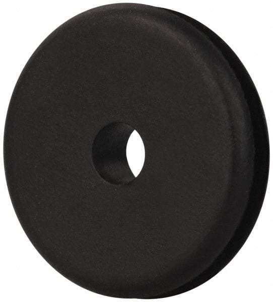 Made in USA - 7/8" OD, 3/16" Thick Military Specification Grommet - Buna-N Rubber, 5/8" Slot Diam x 1/16" Slot Width - Americas Industrial Supply