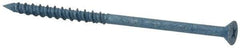 Elco - 3/16" Diam, 3-3/4" OAL, Phillips Drive, Concrete Screw & Masonry Fastener - Steel, Blue StalGard Finish, Includes #2 Drill Bit - Americas Industrial Supply