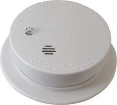 Kidde - 4 Inch Diameter, Smoke Alarm - 85 dB Decibel Rating, 9V Battery Included, Wall or Ceiling Mount, Tamper Resistant - Americas Industrial Supply