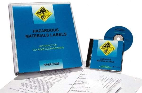 Marcom - Hazardous Materials Labels, Multimedia Training Kit - 45 min Run Time CD-ROM, English & Spanish - Americas Industrial Supply