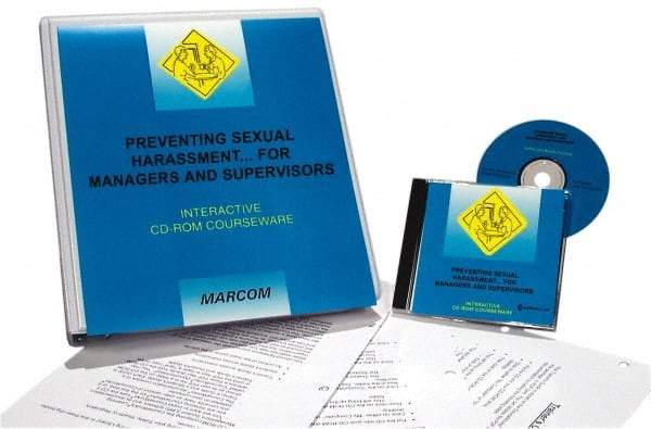 Marcom - Preventing Sexual Harassment for Managers & Supervisors, Multimedia Training Kit - 45 min Run Time CD-ROM, English & Spanish - Americas Industrial Supply