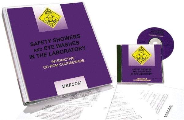 Marcom - Safety Showers and Eye Washes in the Laboratory, Multimedia Training Kit - 45 min Run Time CD-ROM, English & Spanish - Americas Industrial Supply