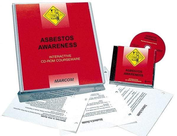 Marcom - Asbestos Awareness, Multimedia Training Kit - 45 min Run Time CD-ROM, English & Spanish - Americas Industrial Supply