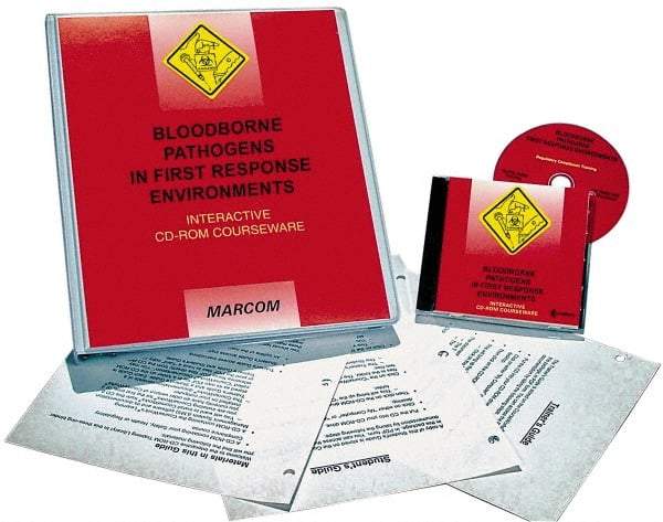 Marcom - Bloodborne Pathogens in First Response Environments, Multimedia Training Kit - 45 min Run Time CD-ROM, English & Spanish - Americas Industrial Supply