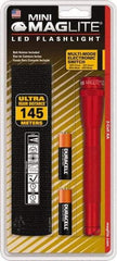 Mag-Lite - LED Bulb, Mini Flashlight - Aluminum Body, AA Batteries - Americas Industrial Supply