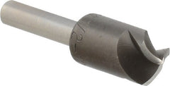 M.A. Ford - 1/2" Head Diam, 1/4" Shank Diam, 3 Flute 120° High Speed Steel Countersink - Americas Industrial Supply