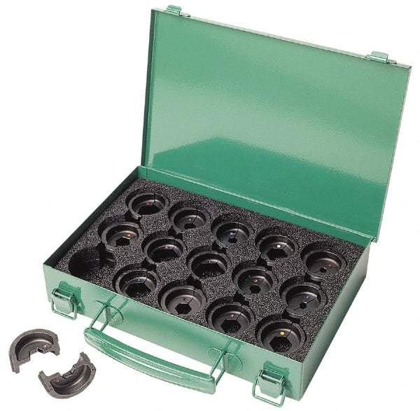 Greenlee - 8 AWG - 300 MCM Crimping Die Set - Use with Mfr's # EK410L11 - Americas Industrial Supply