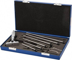 Fowler - 0 to 6" Range, 6 Rod, Mechanical Depth Micrometer - Ratchet Stop Thimble, 2-1/2" Base Length, 0.001" Graduation, 11/64" Rod Diam - Americas Industrial Supply