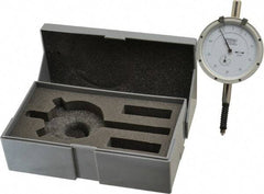 Fowler - 0.4" Range, 0-50-0 Dial Reading, 0.0005" Graduation Dial Drop Indicator - Revolution Counter - Americas Industrial Supply