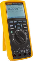 Fluke - 289, CAT IV, CAT III, 1,000 VAC/VDC, Digital True RMS Auto Ranging Manual Ranging Multimeter - 500 mOhm, Measures Voltage, Capacitance, Current, Frequency, Resistance, Temperature - Americas Industrial Supply