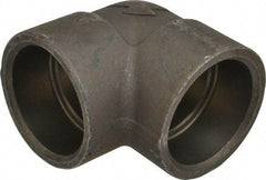 Made in USA - Size 2-1/2", Class 3,000, Forged Carbon Steel Black Pipe 90° Elbow - 3,000 psi, Socket Weld End Connection - Americas Industrial Supply