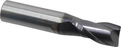 Atrax - 3/4", 1-1/2" LOC, 3/4" Shank Diam, 4" OAL, 2 Flute, Solid Carbide Square End Mill - Single End, AlTiN Finish, Spiral Flute, 30° Helix, Centercutting, Right Hand Cut - Americas Industrial Supply