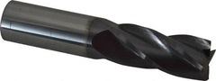 Atrax - 1", 2-1/4" LOC, 1" Shank Diam, 5" OAL, 4 Flute, Solid Carbide Square End Mill - Single End, AlTiN Finish, Spiral Flute, 30° Helix, Centercutting, Right Hand Cut, Right Hand Flute - Americas Industrial Supply