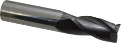 Atrax - 3/4", 1-1/2" LOC, 3/4" Shank Diam, 4" OAL, 3 Flute, Solid Carbide Square End Mill - Single End, AlTiN Finish, Spiral Flute, 30° Helix, Centercutting, Right Hand Cut - Americas Industrial Supply