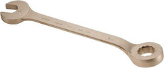 Ampco - 1-15/16" 12 Point Offset Combination Wrench - 15° Offset Angle, 22-3/4" OAL, Aluminum Bronze, Plain Finish - Americas Industrial Supply