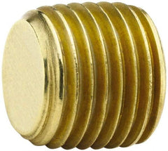 Parker - 3/8 Male Thread, Brass Industrial Pipe Hex Head Plug - MNPTF, 1,000 psi - Americas Industrial Supply